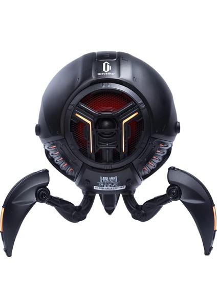 Gravastar Bluetooth Hoparlör Mars Pro Mat Siyah Tasarım, Bas Güçlendirme, 15 Saat Çalma Süresi, Gerçek Kablosuz Stereo Ses, Taşınabilir Cihaz Hoparlör, 20 W Subwoofer Hoparlör