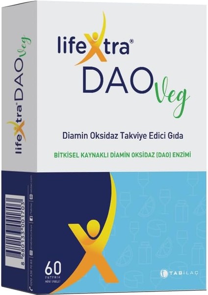 Lifextra Daoveg 60 Enterik Mini Tablet