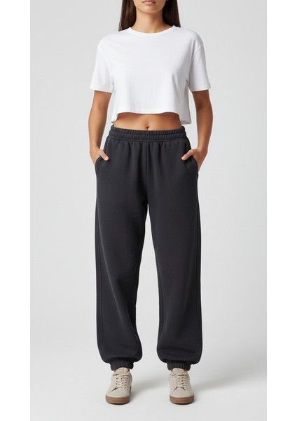 Eşofman Altı Pamuklu Cotton Şardonlu Lastikli Paça Unisex modelleri