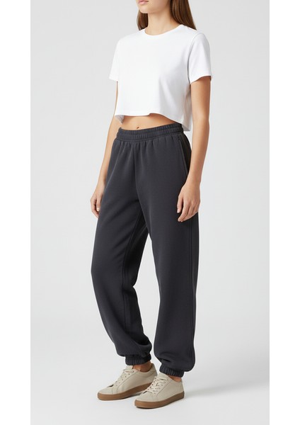 Eşofman Altı Pamuklu Cotton Şardonlu Lastikli Paça Unisex fırsatları