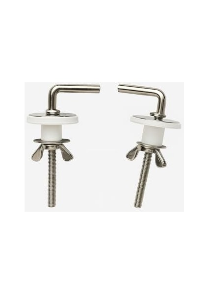 Krom Kaplamalı Metal Klozet Kapak Menteşe Seti, Parlak Dayanıklı, Ayarlanabilir Vidalı Montaj, Kurulum, Lüks Tuvalet Kapak Yedek Parça, Tüm Klozetlere Uyumlu ( Sıkmalı) modelleri