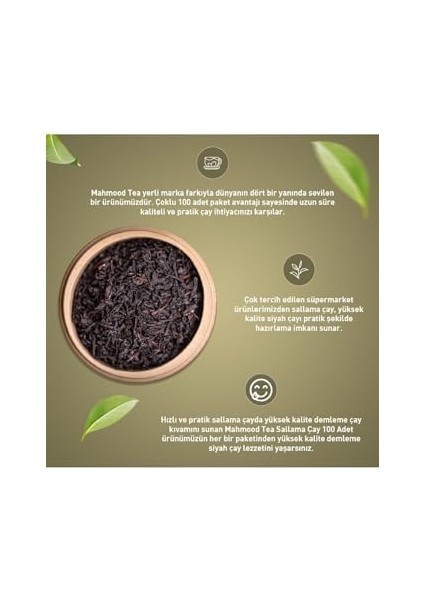 Mahmood Tea Bardak Poşet 2 gr x 100 Lü Seylan Çayı Ceylon fiyatları