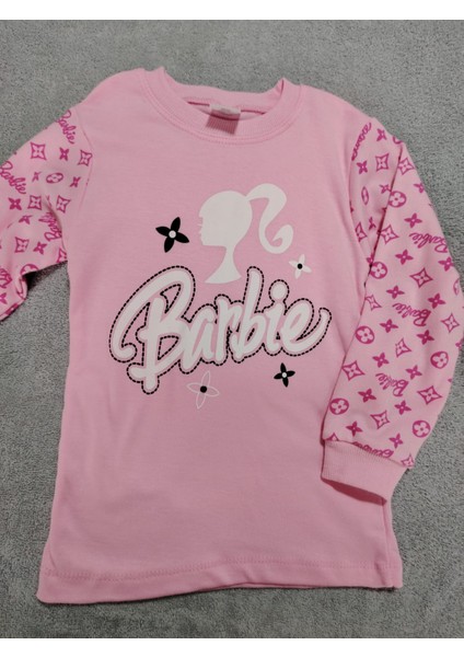 Barbie Baskı Kız Çocuk Takım modelleri