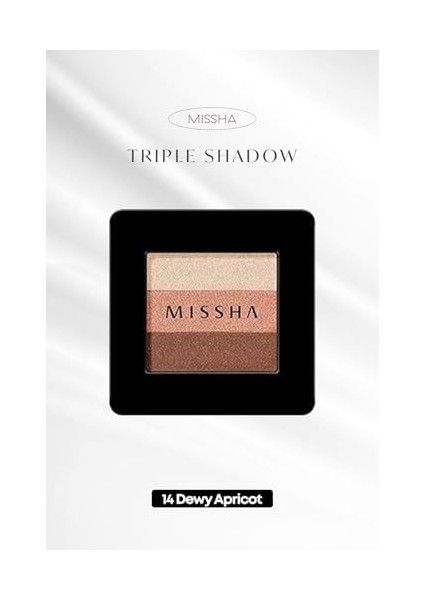Mıssha Yumuşak Dokulu, Dökülme Yapmayan 3 Renkli Göz Farı Triple Shadow (No.14 Dewy Apricot) modelleri