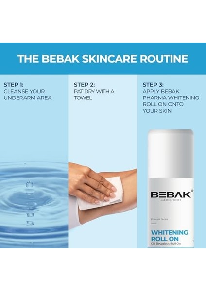 Bebak Pharma Beyazlatıcı Roll 50 ml modelleri