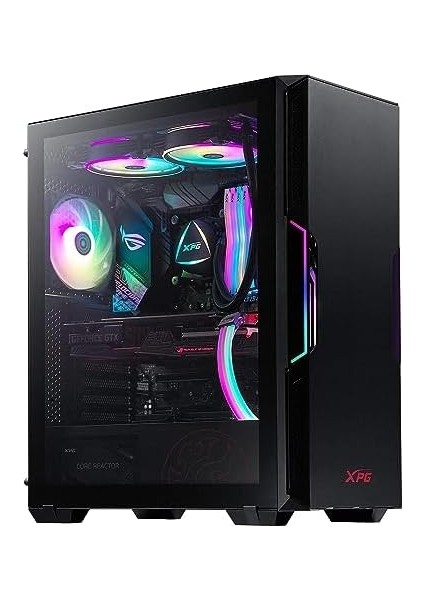 Adata Xpg Güçlü Orta Boy Bilgisayar Kasası, Atx/micro Atx, Mini-Itx, Kompakt Boyut, Temperli Cam Yan Panel, I/o USB 3.0 Bağlantı Noktası, Siyah modelleri