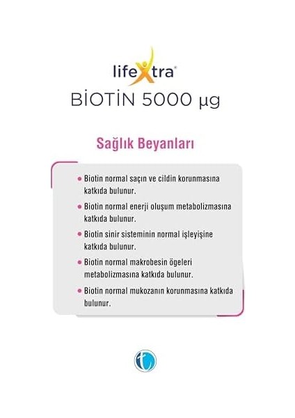 Lifextra Biotin 60 Tablet