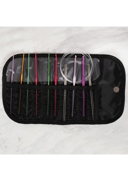 Loren Çantalı Tığ ve Örgü Aksesuarları Seti modelleri