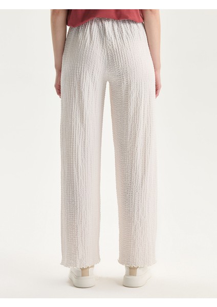 Yeni Sezon Beli Lastikli Dokulu Kadın Pantolon fırsatları