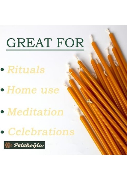 (40 Adet 5 Renk) Mum Dilek Mumu Petek Ince Uzun Parti Rituel Doğum Günü Mumu Beeswax Candle (5 Renk Birlikte) modelleri