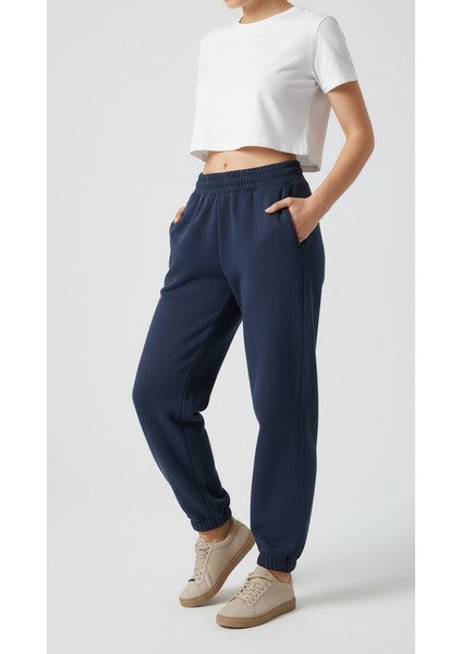 Eşofman Altı Pamuklu Cotton Şardonlu Lastikli Paça Unisex