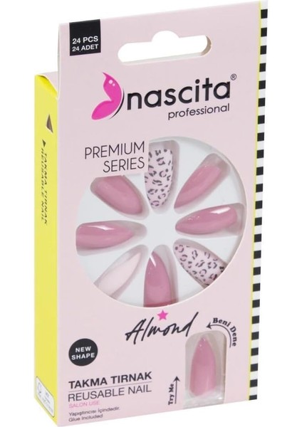 Nascita 24'lü Almond Renkli Takma Tırnak - 149