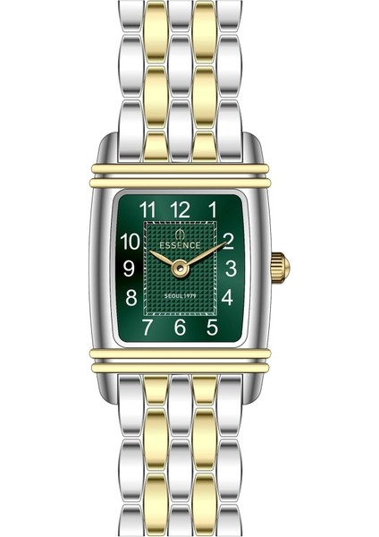 ES6956FE.270 Dikdörtgen Kasa 5 Atm Suya Dayanıklı Metalik-Altın Renk Kadın Kol Saati