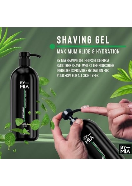 By Mıa Traş Jeli 750ML | Aloe, Mentol ve Çay Ağacı Yağı ile Zenginleştirilmiş | Hassas Tıraş Için Maksimum Kayganlaştırır ve Nemlendirir modelleri