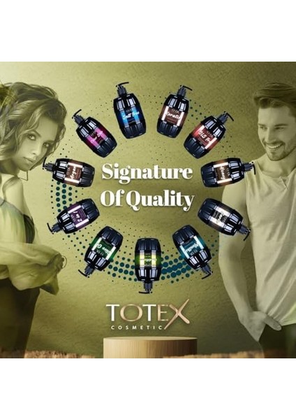 Totex Keratin Saç Şampuanı | Nemlendirici ve Besleyici | Derinlemesine Nemlendirme | Hasarlı Saçların Hızlı Onarımı | Tüm Saç Tipleri Için 750 ml