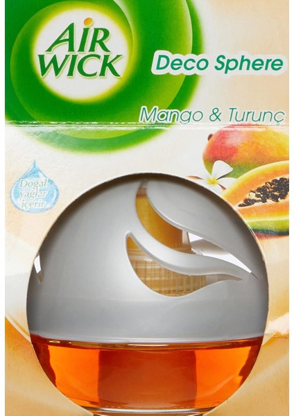 Airwick Decosphere Hava Tazeleyeci Greyfurt ve Portakal Çiçeği 75 ml modelleri
