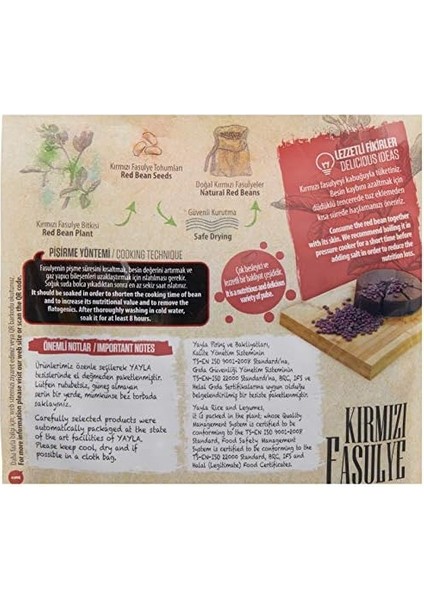 Yayla Gurme Kırmızı Fasulye (500 Gr) modelleri