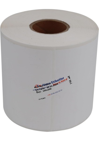 Opak Etiket 100MM x 200MM 250 Adet