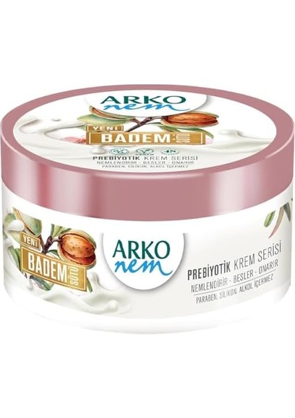 Arko Nem Yoğun Bakım Kremi, Badem Sütü, 250 Mililitre