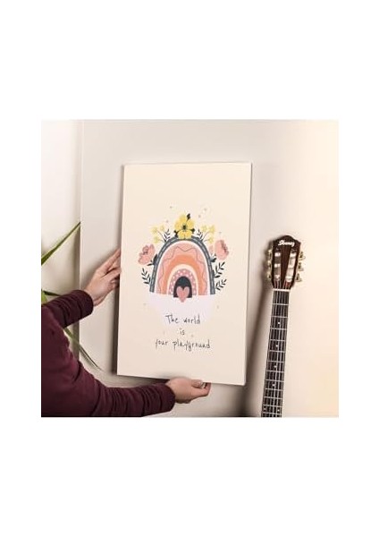 Floral Tasarımlı Bebek Odası Kanvas Tablo Ölçüleri: 30X40 cm fiyatları