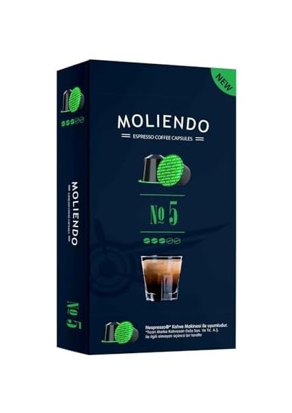 Moliendo Capsule No:5 (10XNESPRESSO Uyumlu Kapsül)