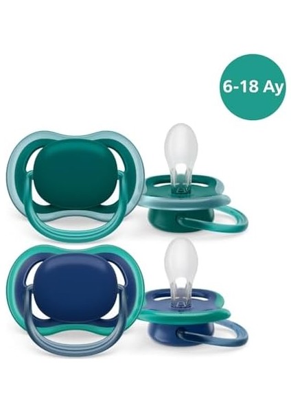 Philips Avent Ultra Air Emzik 6-18 Ay, 2'li Paket, Unisex