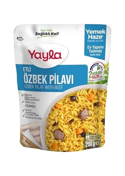 Yayla Etli Özbek Pilavı 200 gr Tekli Paket modelleri