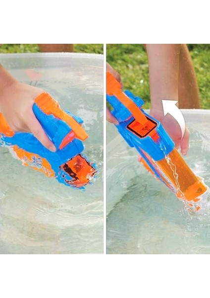 Super Soaker Çevrilerek Doldurulan Su Tabancası, 4 Farklı Püskürtme Şekli, Hızlı, 30 Sıvı Ons Kapasiteli Su Tankı, Su Oyuncakları modelleri