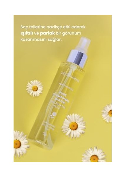 Papatya Suyu Saç TONIĞI%100 Doğal ve Saf 100 ml modelleri