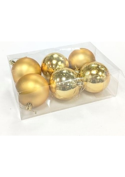 Yılbaşı Topu 6'lı Paket 8 Cm. fiyatları