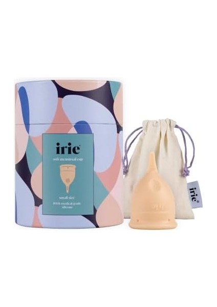Irie Adet Kabı Regl Kabı Menstrüel Kap Menstrual Cup Alman Medikal Silikon (Nude, Small)