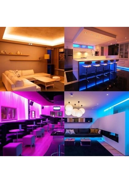 Renk Rgb Şerit LED Işık, Ir Kumandalı, Renk Değiştiren Esnek LED Aydınlatma, Ev, Dekor ve Parti Için (2.5 Metre) fiyatları
