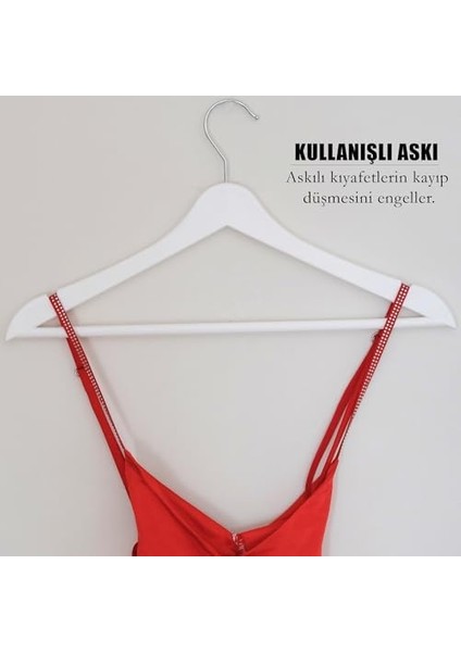 Görünümlü Plastik Askı, Askısı, Gömlek Askısı, Askısı, Tişört Askısı (12, Beyaz) fiyatları
