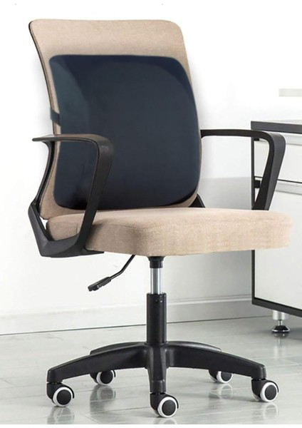 Minufco Medikal Ortopedik Oto Araç Koltuk Bel Destek Yastığı Çalışma Koltuğu Sırt Bel Minderi Sırt Yastığı Unisex CLLTRV1005