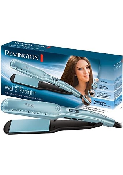 Remington S7350 WET2STRAIGHT Geniş Plakalı Saç Düzleştirici