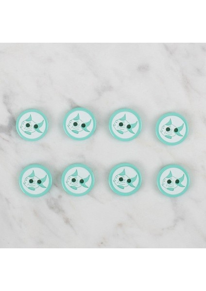 Loren Crafts Yeşil 8 Li Balık Düğme - 578 fiyatları