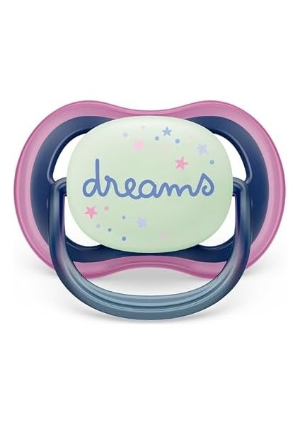 Philips Avent Ultra Air Gece Emziği 6-18 Ay, 2'li Paket, Kız