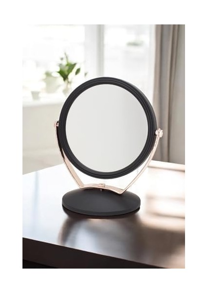 Efe Mark Süet Pvc Serisi 3x Büyüteçli Çift Taraflı Ayarlanabilir Eğimli Masa Üstü Makyaj Aynası 18X18 cm Yuvarlak fiyatları