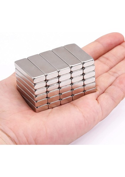 [2 Adet] Neodyum Mıknatıs Boy: 30MM En: 10MM Kalınlık: 5mm [30X10X5] Ndfeb Güçlü Mıknatıs [N106] modelleri