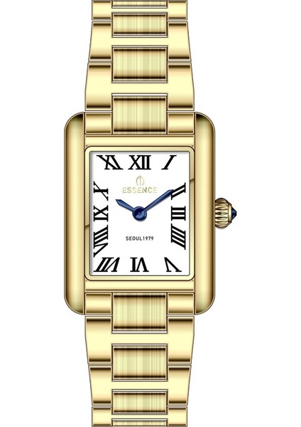 ES6961FE.130 Dikdörtgen Kasa 5 Atm Suya Dayanıklı Altın Renk Kadın Kol Saati