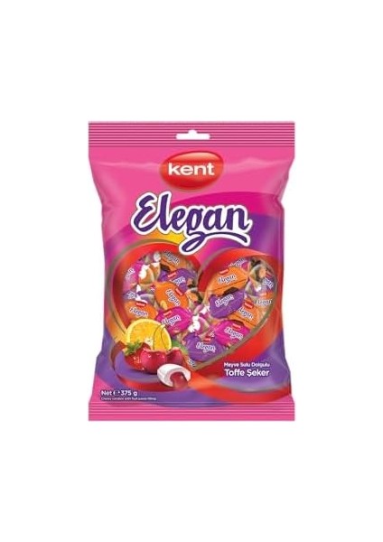 Kent Elegan Meyveli Bayram Şekeri 375 gr - 10 Adet