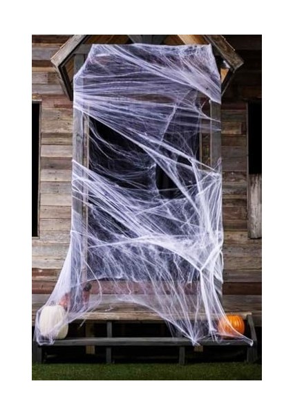 Halloween Bayramı Beyaz Renk Örümcek Ağı Seti modelleri