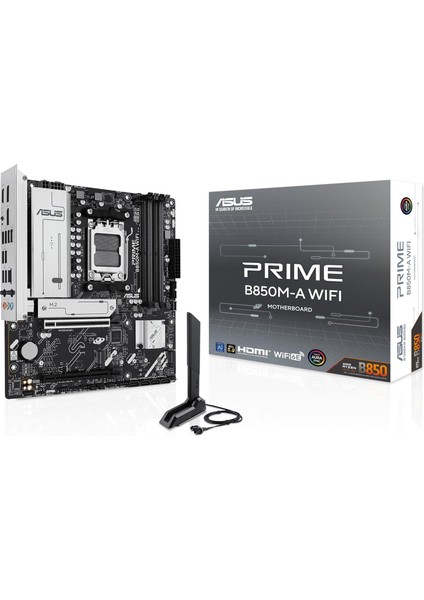B850M-A Wifi, Amd Matx Ana Kart, Ddr5 Yuvası, Pcıe 5.0 Ready, 3 M.2 Yuvası, Wi-Fi 6e, Ethernet Realtek 2.5 Gb, Displayport, Hdmı, Usb-C Ön 5 Gbps, Bıos Flashback, Sync