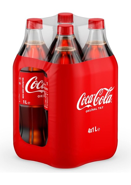 Coca-Cola Orijinal Tat Pet 4x1 L modelleri
