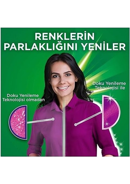 Ariel Canlı Parlak Renkliler Sıvı Çamaşır Deterjanı, 1.45 Liter