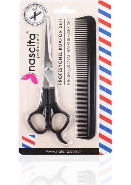 Nascita Profesyonel Kuaför Seti Makas + Tarak
