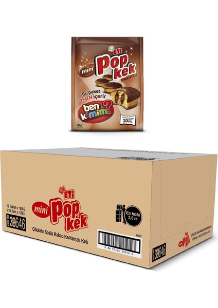 Eti Popkek Mini Çikolatalı Kek 180 G x 10 Adet fiyatları