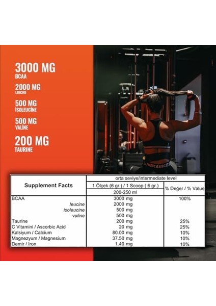 Nowup Nutrıtıon Bcaa 360 gr – Kas Onarımı, Hızlı Toparlanma ve Performans Için Bcaa Tozu – Narenciye Aromalı - 60 Servis