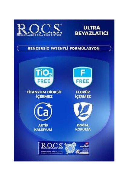 R.o.c.s. Ultra Whitening Ultra Beyazlatici Diş Macunu, 94G modelleri