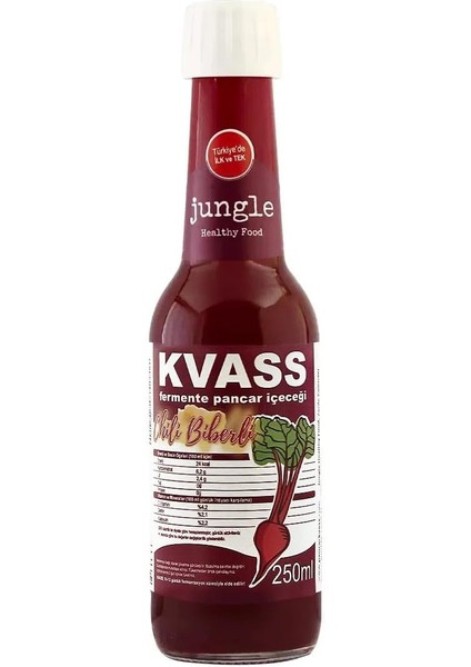 Jungle Healthy Food Acılı Pancar Kvass 250 Mililitre